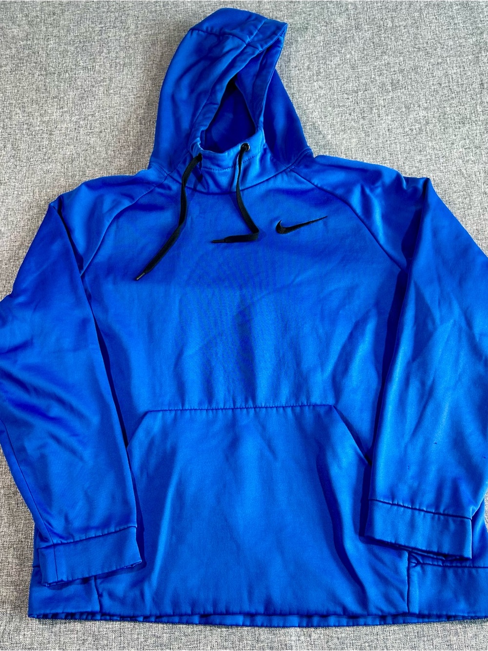 Nike Royal Blue Athletic Hoodie with Black Swoosh
